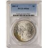 Image 1 : 1881-S $1 Morgan Silver Dollar Coin PCGS MS64 Amazing Toning