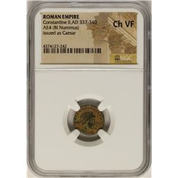 Roman Empire Constantine II AE4 Issued as Caesar NGC Ch VF