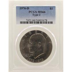 1976-D Eisenhower Dollar PCGS MS66