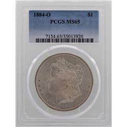 1884-O $1 Morgan Silver Dollar Coin PCGS MS65