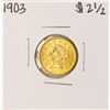 Image 1 : 1903 $2 1/2 Liberty Head Quarter Eagle Gold Coin