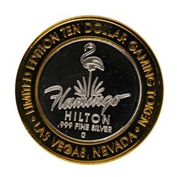 .999 Fine Silver Flamingo Casino Las Vegas, NV $10 Limited Edition Gaming Token