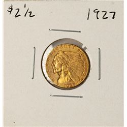 1927 $2 1/2 Indian Head Quarter Eagle Gold Coin