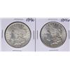 Image 1 : Lot of (2) 1896 $1 Morgan Silver Dollar Coins