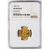 Image 1 : 1878 $3 Indian Princess Head Gold Coin NGC AU Details