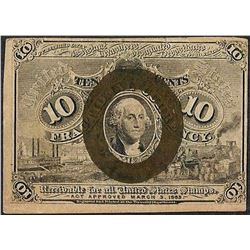 March 3, 1863 Ten Cents Second Issue Fractional Currency Note