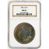 Image 1 : 1881-S $1 Morgan Silver Dollar Coin NGC MS65 AMAZING TONING