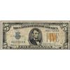 Image 1 : 1934A $5 Silver Certificate WWII Emergency North Africa Note