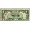 Image 2 : 1934A $5 Silver Certificate WWII Emergency North Africa Note