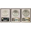 Image 2 : Lot of 2006-W to 2008-W $1 American Silver Eagle Coins NGC MS70