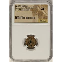 Constantius II, 337-361 AD Ancient Roman Empire Coin NGC XF