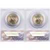 Image 2 : Lot of (2) 2008 Presidential Oath Dollar Coins ANACS MS65