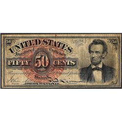 March 3, 1863 50 Cents Fourth Issue Lincoln Fractional Currency Note