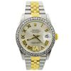 Image 1 : Rolex Ladies Datejust 18KT Yellow Gold & Steel 31mm Silver Roman Diamond Dial Wa
