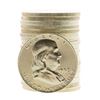 Image 1 : Roll of (20) Brilliant Uncirculated 1958-D Franklin Half Dollar Coins