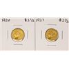 Image 1 : Lot of 1926-1927 $2 1/2 Indian Head Quarter Eagle Gold Coins