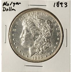 1893 $1 Morgan Silver Dollar Coin