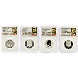 2014 Kennedy 50th Anniversary (4) Coin Set NGC SP70/PF70