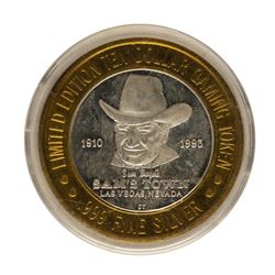 .999 Fine Silver Sam's Town Casino Las Vegas $10 Limited Edition Gaming Token
