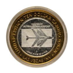 .999 Silver McCarran International Airport Las Vegas, NV $10 Limited Gaming Toke