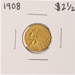 1908 $2 1/2 Indian Head Quarter Eagle Gold Coin