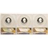 Image 2 : Lot of (3) 2010-S Proof Silver America Beautiful Quarter Coins ANACS PR70 DCAM