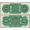 Image 2 : Lot of 1872 $20 & $50 State of South Carolina Revenue Bond Obsolete Notes