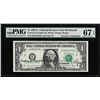 Image 1 : 1981A $1 Federal Reserve Note Dual Courtesy Autographs PMG Superb Gem Unc. 67EPQ