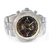 Image 1 : Breitling Mens Bentley GMT Stainless Steel 49mm Bronze Dial Watch
