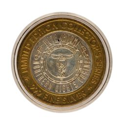 .999 Fine Silver Potawatomi Carter Casino $10 Limited Edition Gaming Token