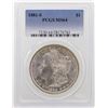 Image 1 : 1881-S $1 Morgan Silver Dollar Coin PCGS MS64