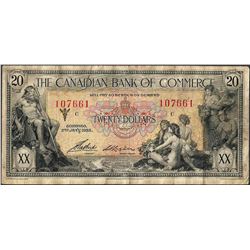 1935 $20 Canadian Bank of Commerce Note