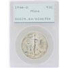 Image 1 : 1946-D Walking Liberty Half Dollar Coin PCGS MS64 Green Rattler Holder