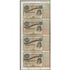 Image 1 : Uncut Sheet of (4) State of Louisiana Baby Bond Obsolete Notes