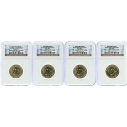 Lot of (4) 2007-P George Washington Presidential Dollar Coins NGC MS65 FDOI