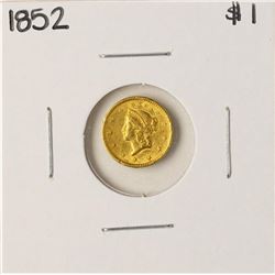 1852 $1 Liberty Head Gold Dollar Coin