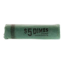 Roll of (50) Brilliant Uncirculated 1957-P Roosevelt Dime Coins