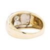 Image 3 : 14KT Yellow and White Gold 0.50 ctw Mens Ring