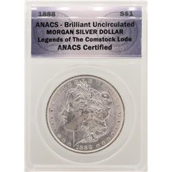 1888 $1 Morgan Silver Dollar Coin ANACS Brilliant Uncirculated