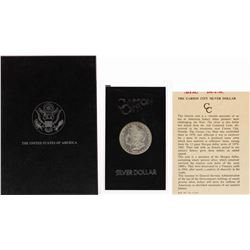 1883-CC $1 Morgan Silver Dollar Coin GSA Hoard w/ Box & COA