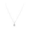 Image 2 : 14KT White Gold 1.00 ctw Diamond Pendant with Chain