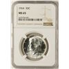 Image 1 : 1964 Kennedy Half Dollar Coin NGC MS65