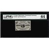 Image 1 : 1863 Three Cents Third Issue Fractional Note Fr. 1226 PMG Choice Uncirculated 64