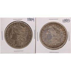 Lot of 1884-1885 $1 Morgan Silver Dollar Coins