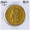 Image 1 : 1862-S $20 Liberty Head Double Eagle Gold Coin