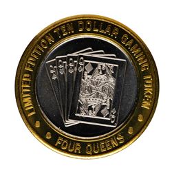 .999 Fine Silver Four Queens Casino Las Vegas $10 Limited Edition Gaming Token