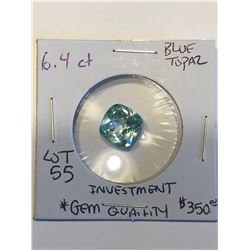 Huge Investment *GEM QUALITY* 6.40 Carat Blue Topaz