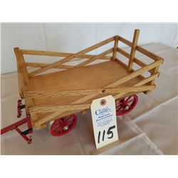 Wood hand carved bundle wagon