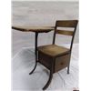 Image 1 : School Desk Chair with side drawer
