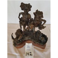 " Huck Finn" Series Genuine Cast Bronzes